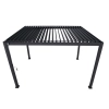 Pergola ogrodowa MIRADOR 80 Solid 3 x 3m Antracyt